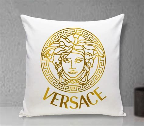 cushion versace black and white palm|versace pillows.